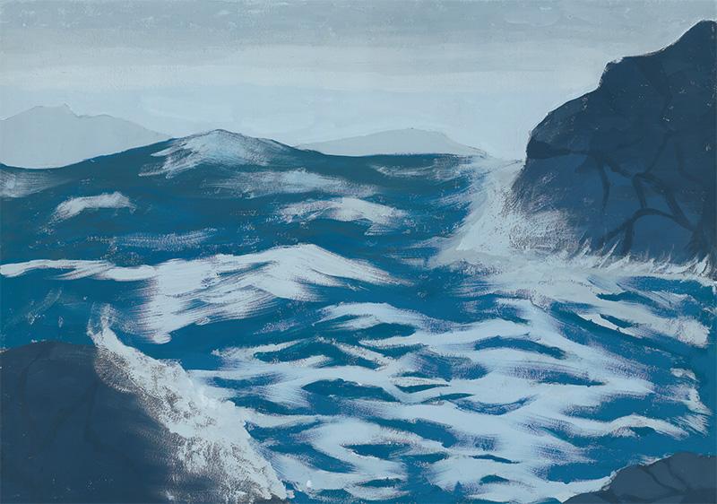 佳作 近畿海事広報協会会長賞 【私の好きな海】 亀岡市立東輝中学校3年 赤堀 夏音