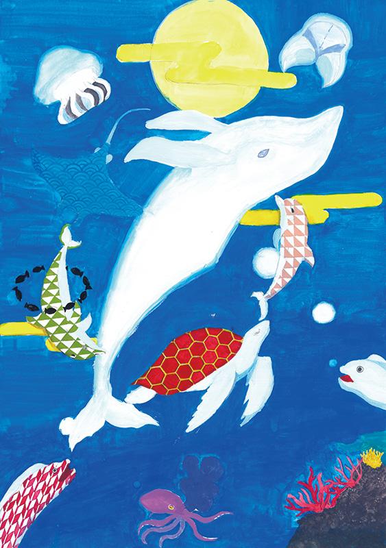 佳作 近畿海事広報協会会長賞 【夢幻 -むげん-】 守口市立庭窪中学校2年 柿本 綾華